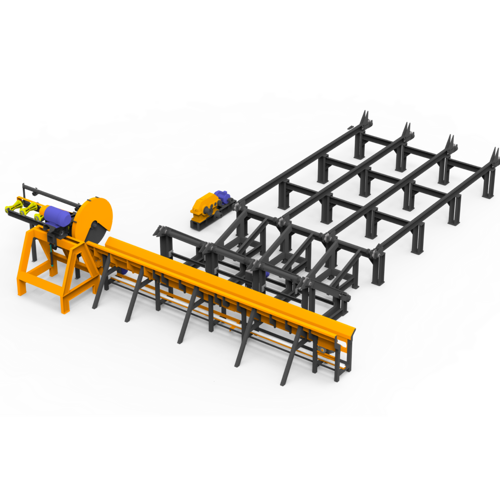 Линии для раскряжевки бревен на базе дисковой торцовки ТДМ-1200