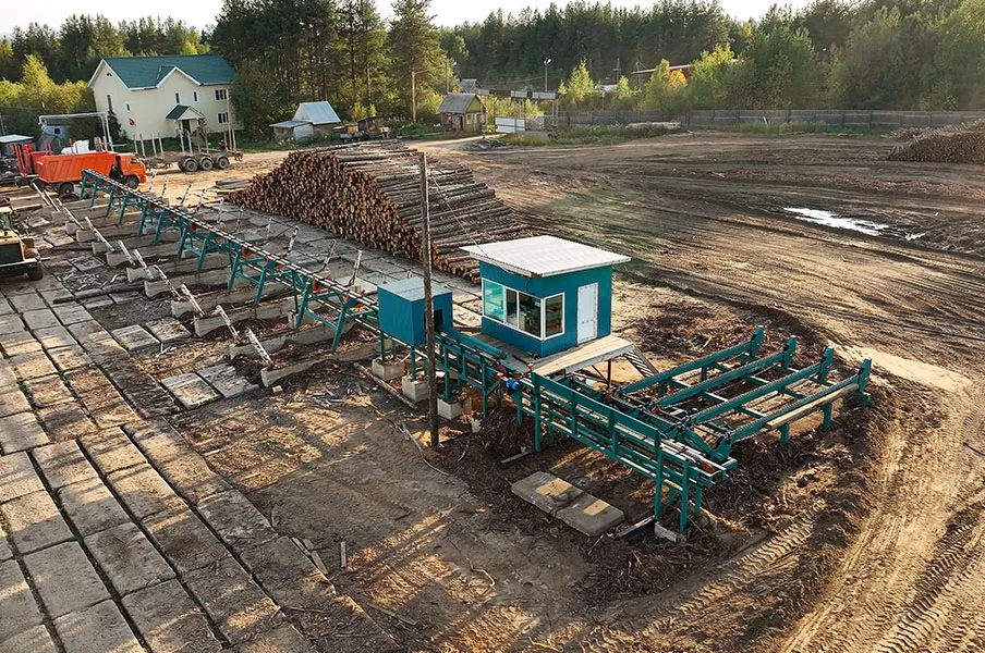 Линия сортировки бревна Cronver LSB 300