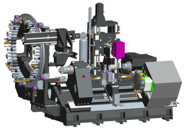 Токарно-фрезерный обрабатывающий центр с осью B SPITZEN H65/1250SY2