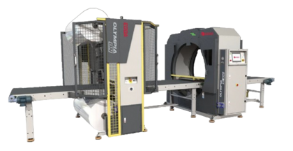 Автоматический горизонтальный упаковочный станок стретч пленку EDDA OLIMPIA 100 S BN