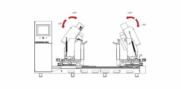 Двусторонний шипорезный станок с ЧПУ DRT.D2.CNC (Dincmak)