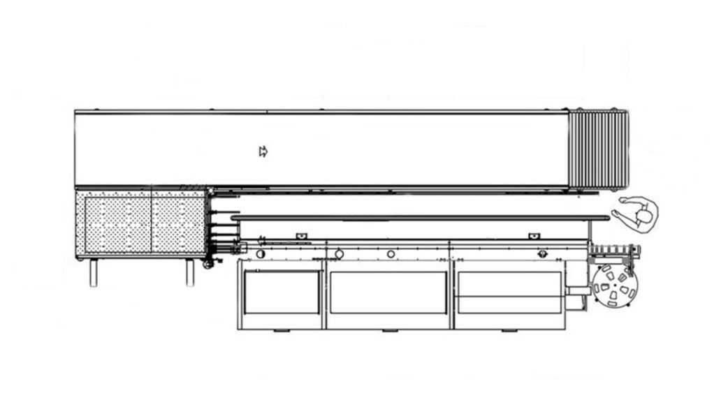 Система возврата заготовок для кромкооблицовочного автоматического станка HOLD HD621JPKQSC