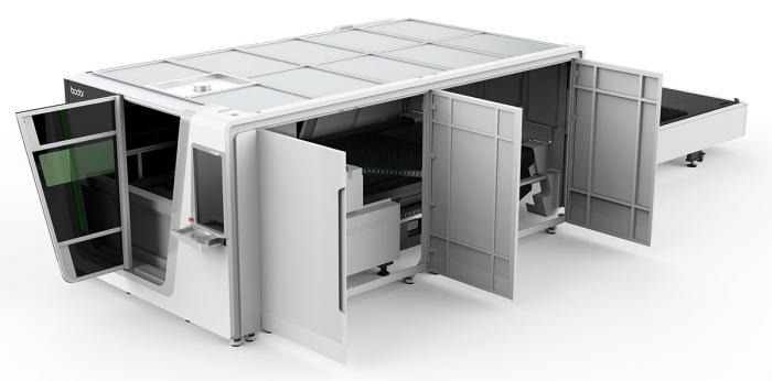 Лазерный раскроечный комплекс для резки металла с ЧПУ Bodor P3015-1000W с волоконным лазером IPG