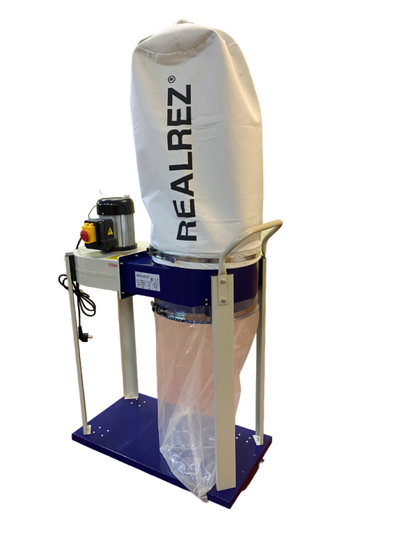 Вытяжка для стружки REALREZ FM230 L1 220V со шлангом D100 L1m