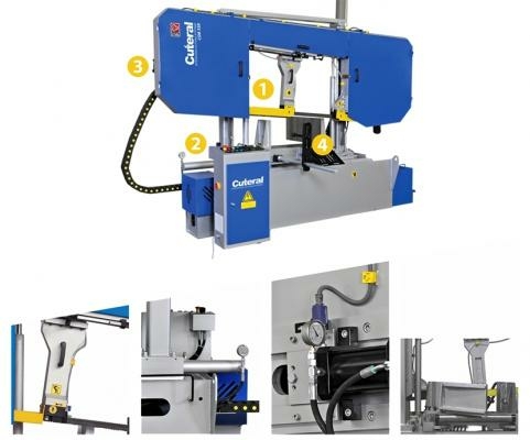 Станок ленточнопильный полуавтоматический Cuteral CSM 550