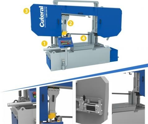 Станок ленточнопильный полуавтоматический Cuteral CSM 550 SC
