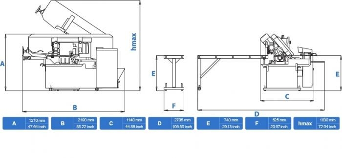 Станок ленточнопильный автоматический Cuteral PAR 280 M