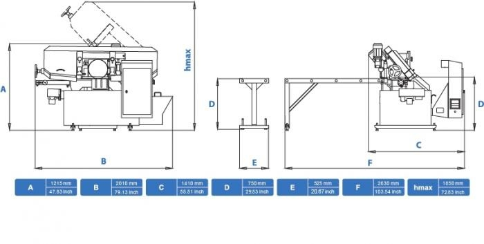 Станок ленточнопильный автоматический Cuteral PAR 280 PLC