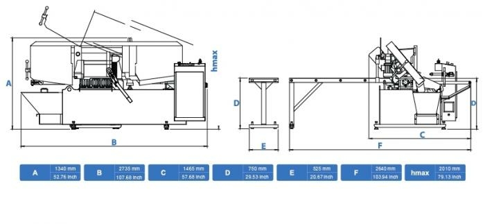 Станок ленточнопильный автоматический Сuteral PAR 350 U