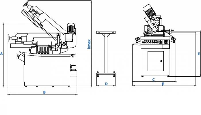 Станок ленточнопильный полуавтоматический Cuteral PSM 220/330 DM