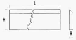 Плоские строгальные ножи HSS18%W Ital Trade (Италия)