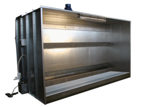 Покрасочная камера с водяной завесой и водяным полом WSF-20