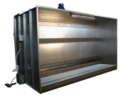 Покрасочная камера с водяной завесой и водяным полом WSF-20