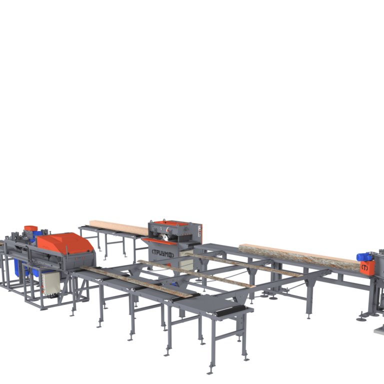 Тонкомерная линия лесопиления с горбыльным станком