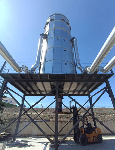 Фильтр рукавный цилиндрический с силосом EcoWood Industrial SC-50