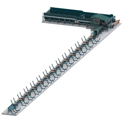 Линия сортировки бревна Cronver LSB 600