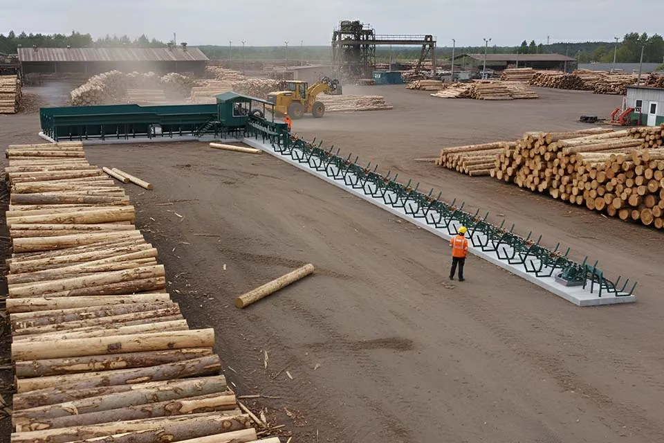 Линия сортировки бревна Cronver LSB 600