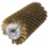 Брашировальная щетка валик  ⌀130х410 мм, ворс кордовый стальной латунированный  ⌀0,3 мм (RB.JWDS1632.TRE)