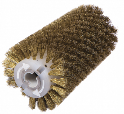 Брашировальная щетка валик  ⌀130х460 мм, ворс кордовый стальной латунированный  ⌀0,3 мм (RB.JWDS1836.TRE)