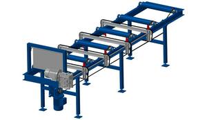 Приводные рольганги со сбрасывателем