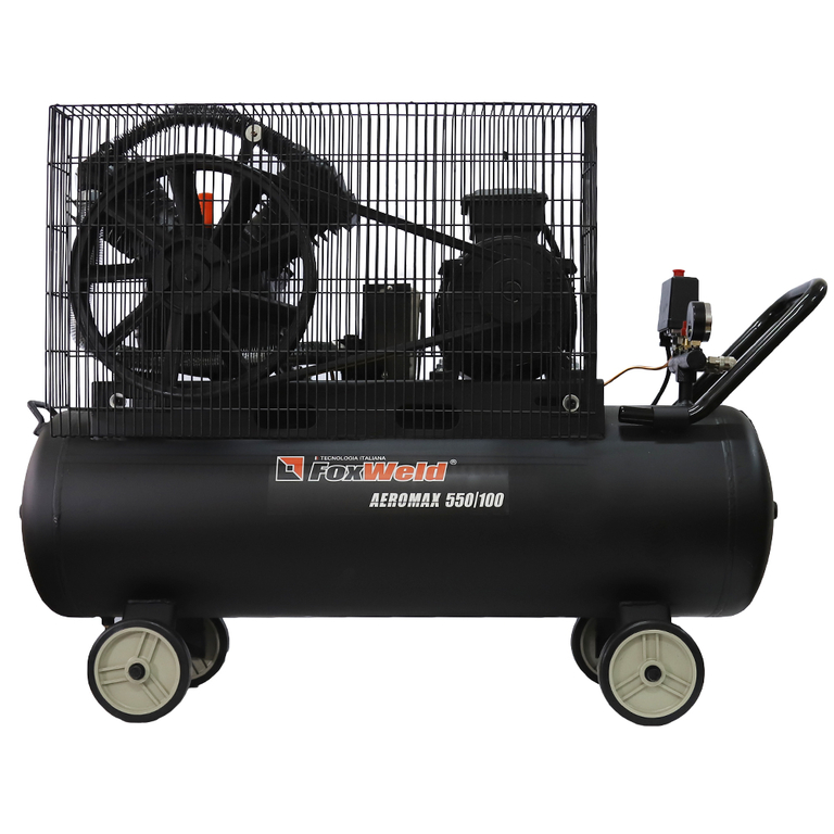 Компрессор масляный ременной AEROMAX 550/100 HP (пр-во FoxWeld/КНР)