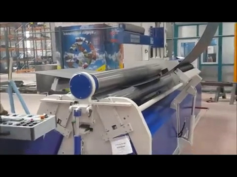 Мощные четырехвалковые вальцы с гидроприжимом валов Bendmak CY4R-HS 190-21/8.0