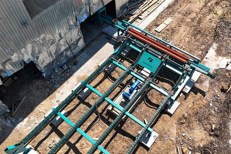 Разобщитель бревна с эстакадой Cronver RL (низкий)