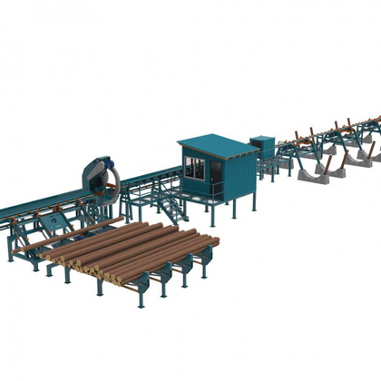 Линия сортировки с раскряжевкой бревна LSR 1250