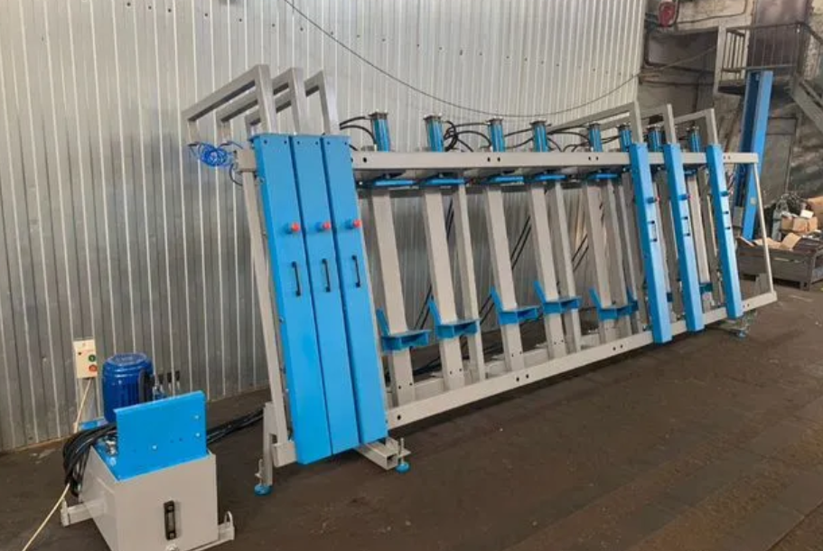 Пресс гидравлический SLU — PT c откатными пневматическими фронтальными прижимами