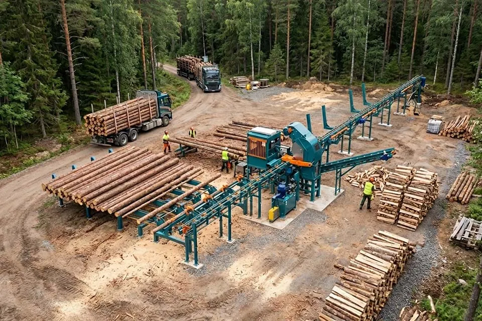 Дровокольно-сортировочная линия Cronver DRS 1250