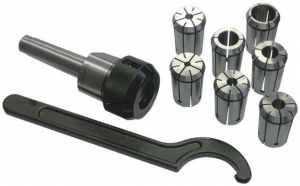 Цанговый патрон Optimum Морзе 3/М12 + 18 цанг 3-20 мм ER32 (комплект)