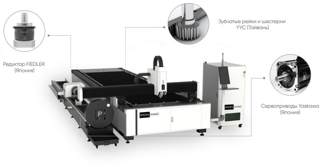 Оптоволоконная установка лазерного раскроя IRONMAC D-Т6