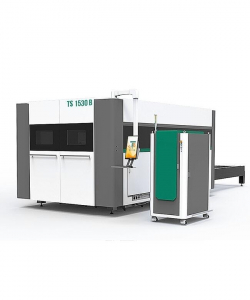 Станок лазерной резки по металлу с защитной кабиной и сменным столом FIBER TS 1530 B 1000 Вт (сварная станина)