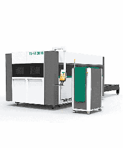 Станок лазерной резки по металлу с защитной кабиной и сменным столом FIBER TS 1530 FA 1000 Вт (сварная станина)