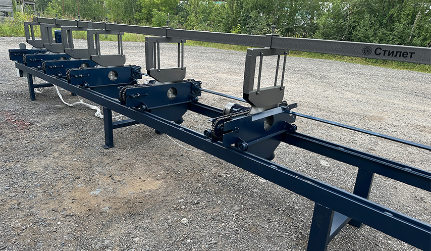 Проходной торцовочный станок по дереву Стилет ТСП (50/100)