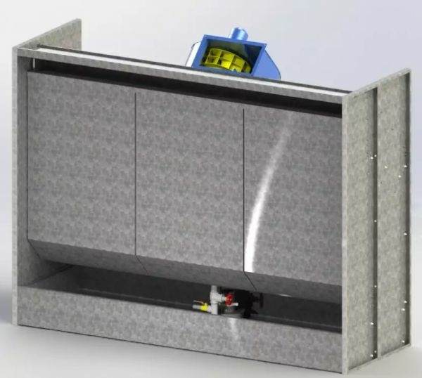 Кабина для покраски с водяной завесой