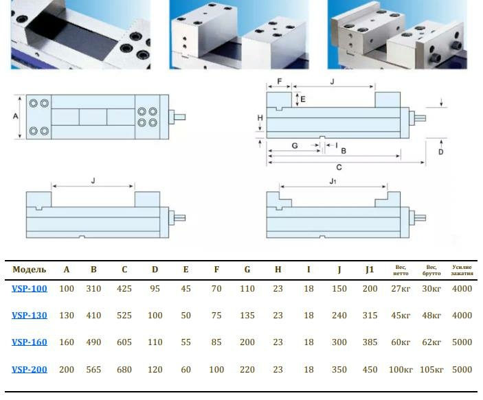 Partner VSP-130 - тиски станочные прецизионные par511013