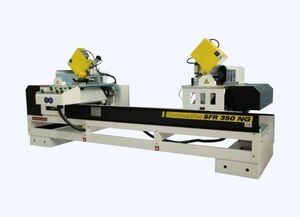 Полуавтоматический двухпильный станок для торцевания-сверления Emin Tosun Doormaster 350 SFR