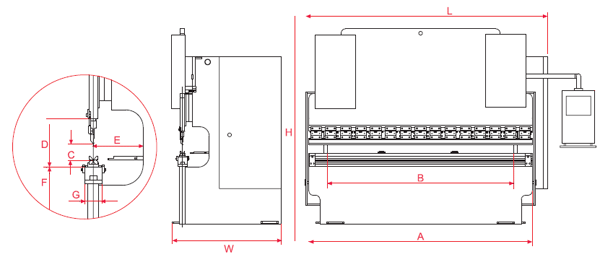 Гидравлический листогибочный пресс с ЧПУ HPB 40/2000