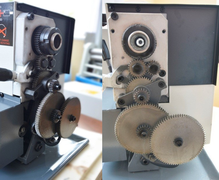 Механизм гитары зубчатых колес выполнен из стали. Все шестерни металлические.