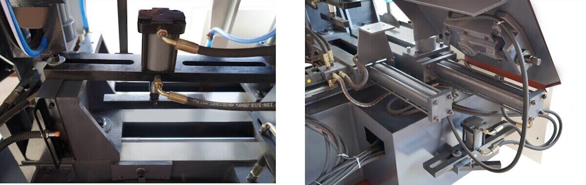 Автоматический двухколонный горизонтальный ленточнопильный станок Metal Master MSK Е