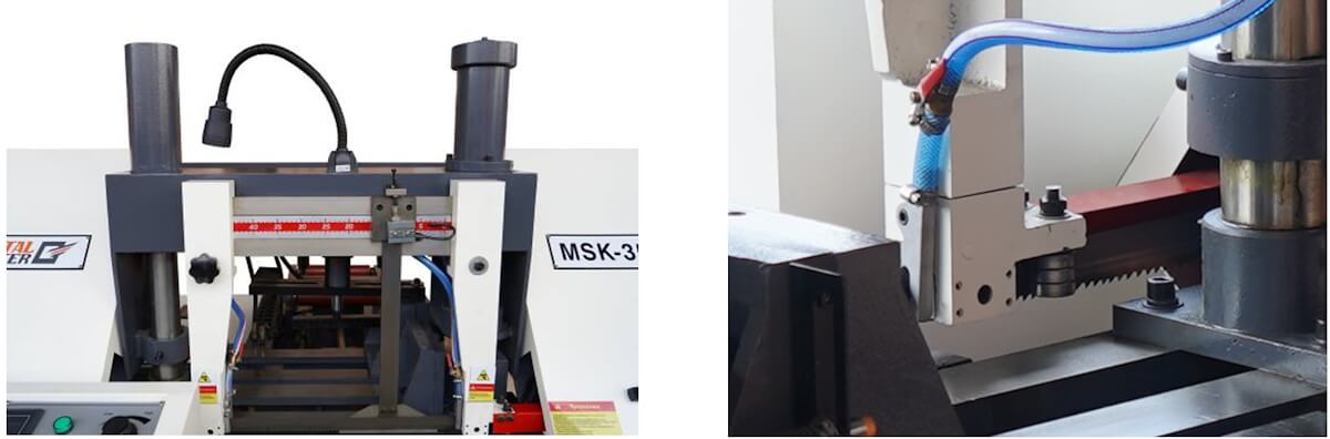 Автоматический двухколонный горизонтальный ленточнопильный станок Metal Master MSK Е